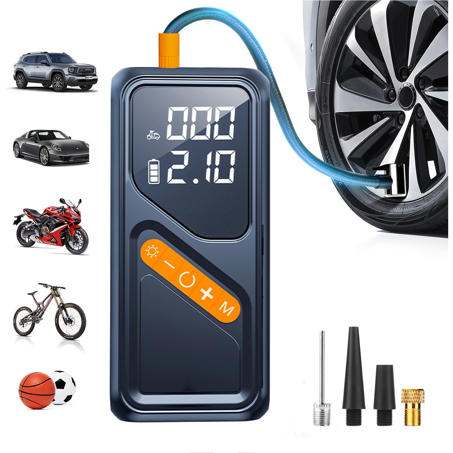 Car Portable Tire Inflator - Electric Tire Inflator Portable Air Compressor