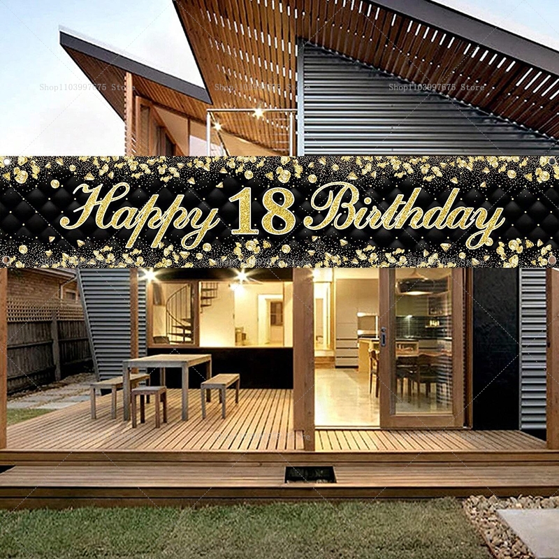 Car Accessories Banner - Happy 18th Birthday Banner Decoration 30
