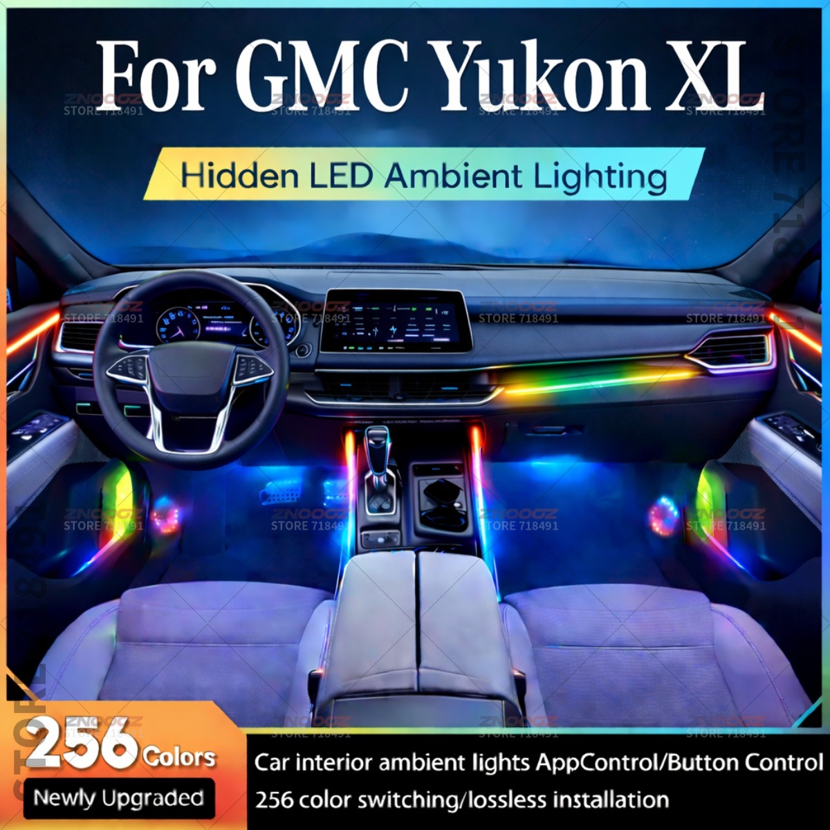Car Accessories Xl - 22in1 RGB Car Interior Acrylic Car