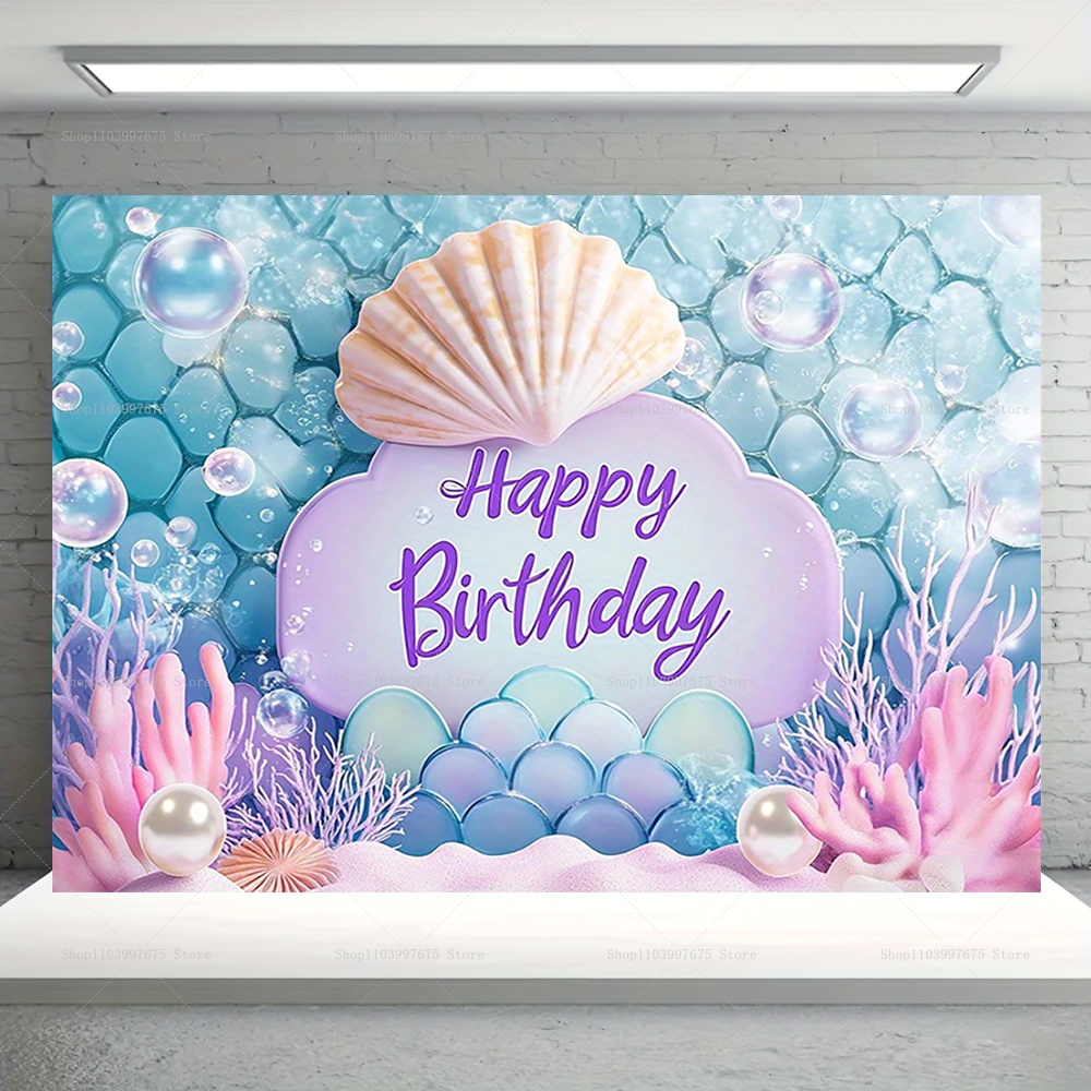 Mermaid Party Backdrops Childr - Car Accessories Banner recensie en prijs