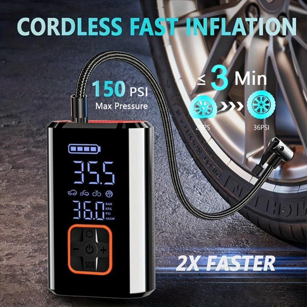 Electric Air Pump Portable Air - Car Portable Tire Inflator recensie en prijs