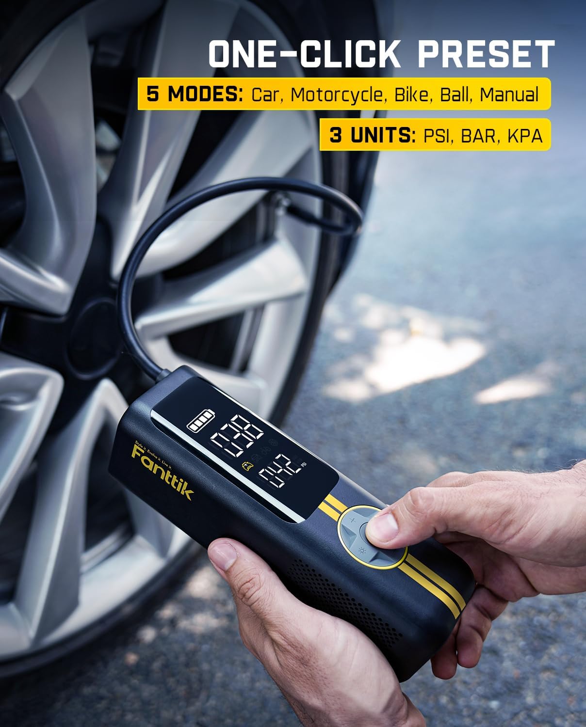 X8 APEX EV Tire Inflator Porta - Car Portable Tire Inflator recensie en prijs