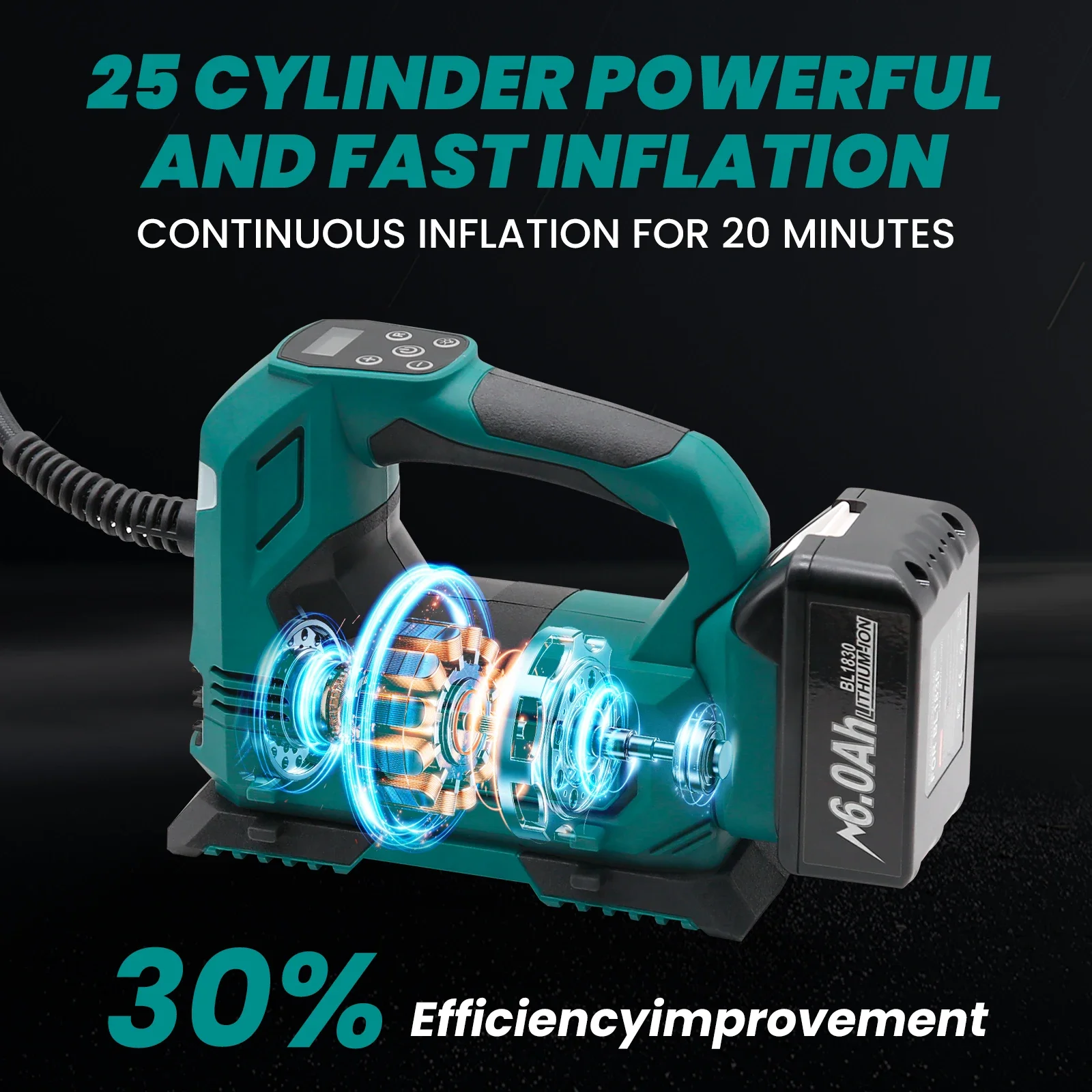 Makita brushless air Pump Cord - Car Portable Tire Inflator recensie en prijs