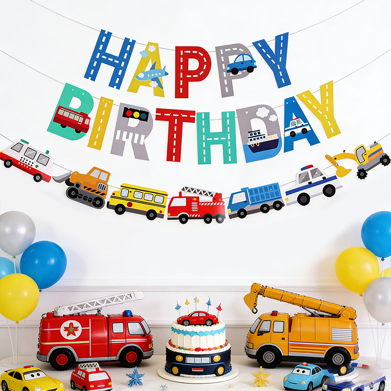 Cartoon Car Happy Birthday Ban - Car Accessories Banner recensie en prijs