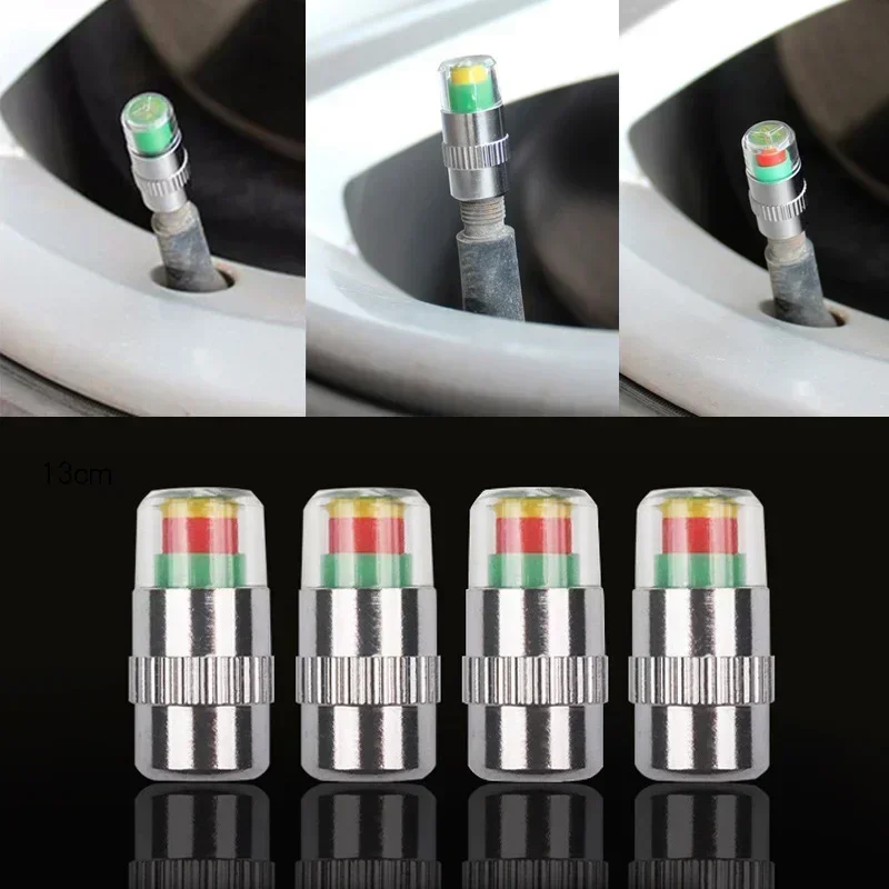4/8PCS Car Tire Valve Caps wit - Tire Pressure Monitor recensie en prijs
