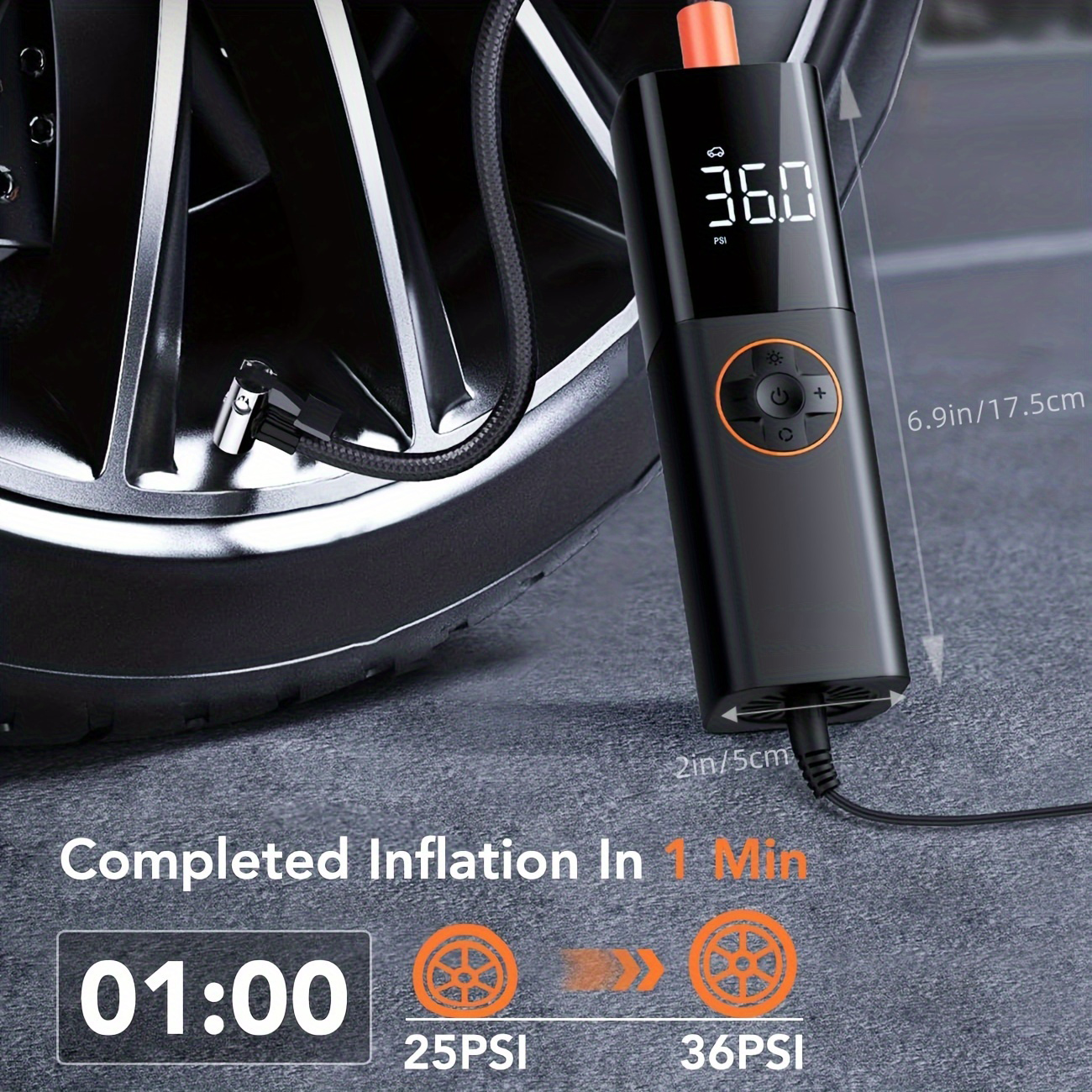 DC12V Corded Car Air Pump Car  - Car Portable Tire Inflator recensie en prijs