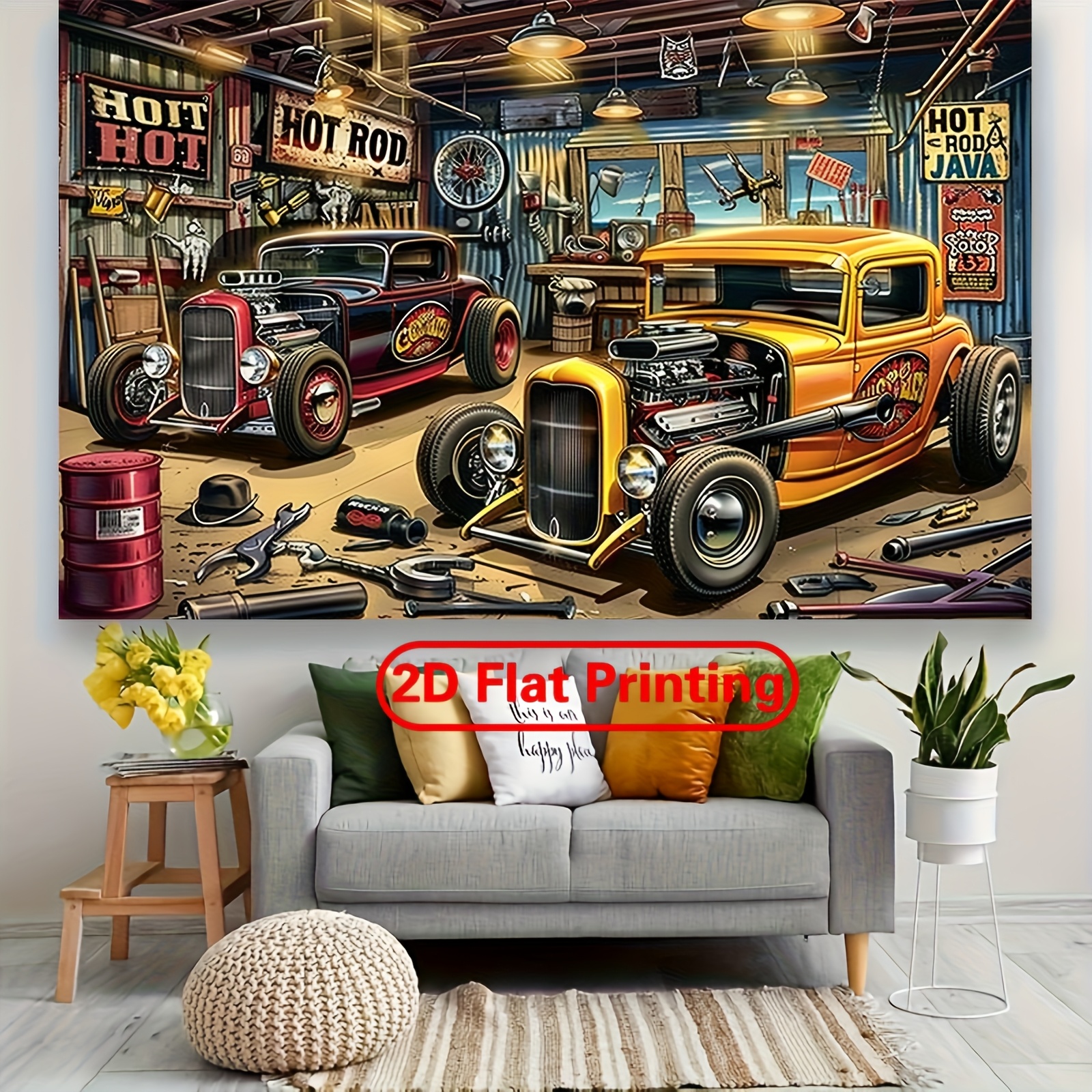 1 vintage hot car garage party - Car Accessories Banner recensie en prijs