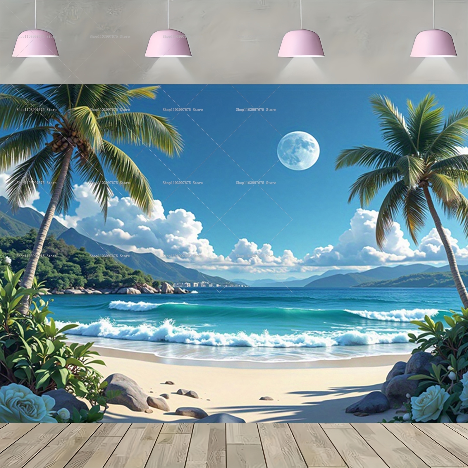 Spring&Summer Tropical Beach S - Car Accessories Banner recensie en prijs