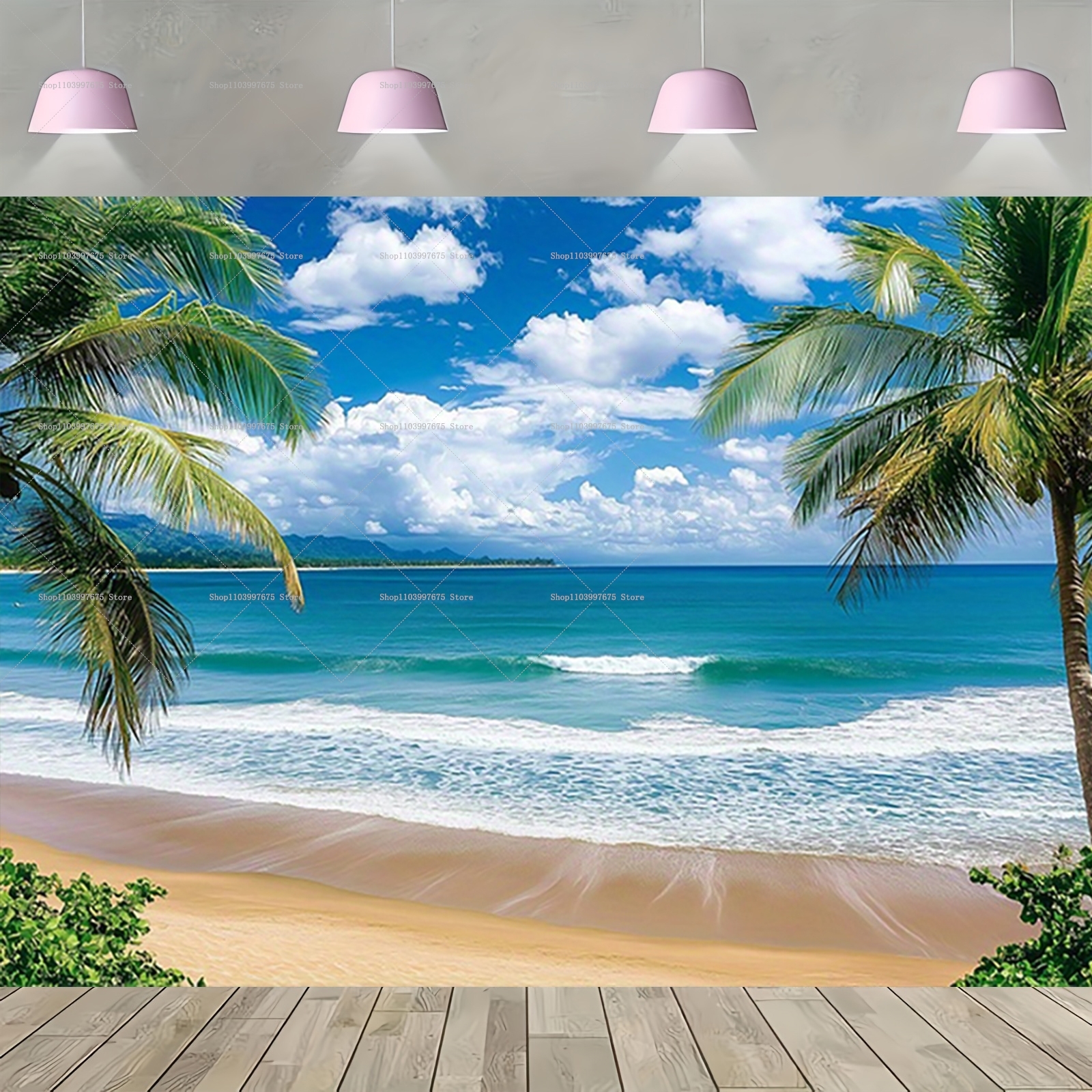 Spring&Summer Tropical Beach S - Car Accessories Banner recensie en prijs