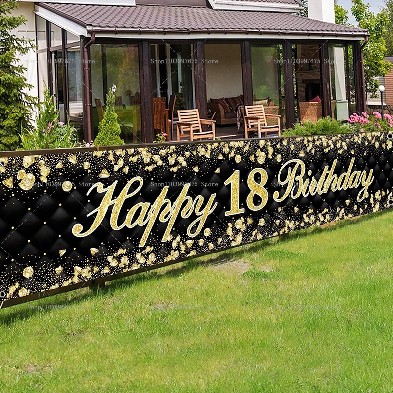 Happy 18th Birthday Banner Dec - Car Accessories Banner recensie en prijs