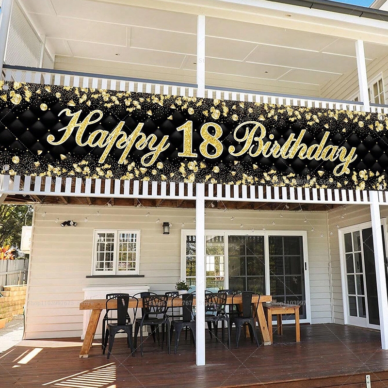 Happy 18th Birthday Banner Dec - Car Accessories Banner recensie en prijs