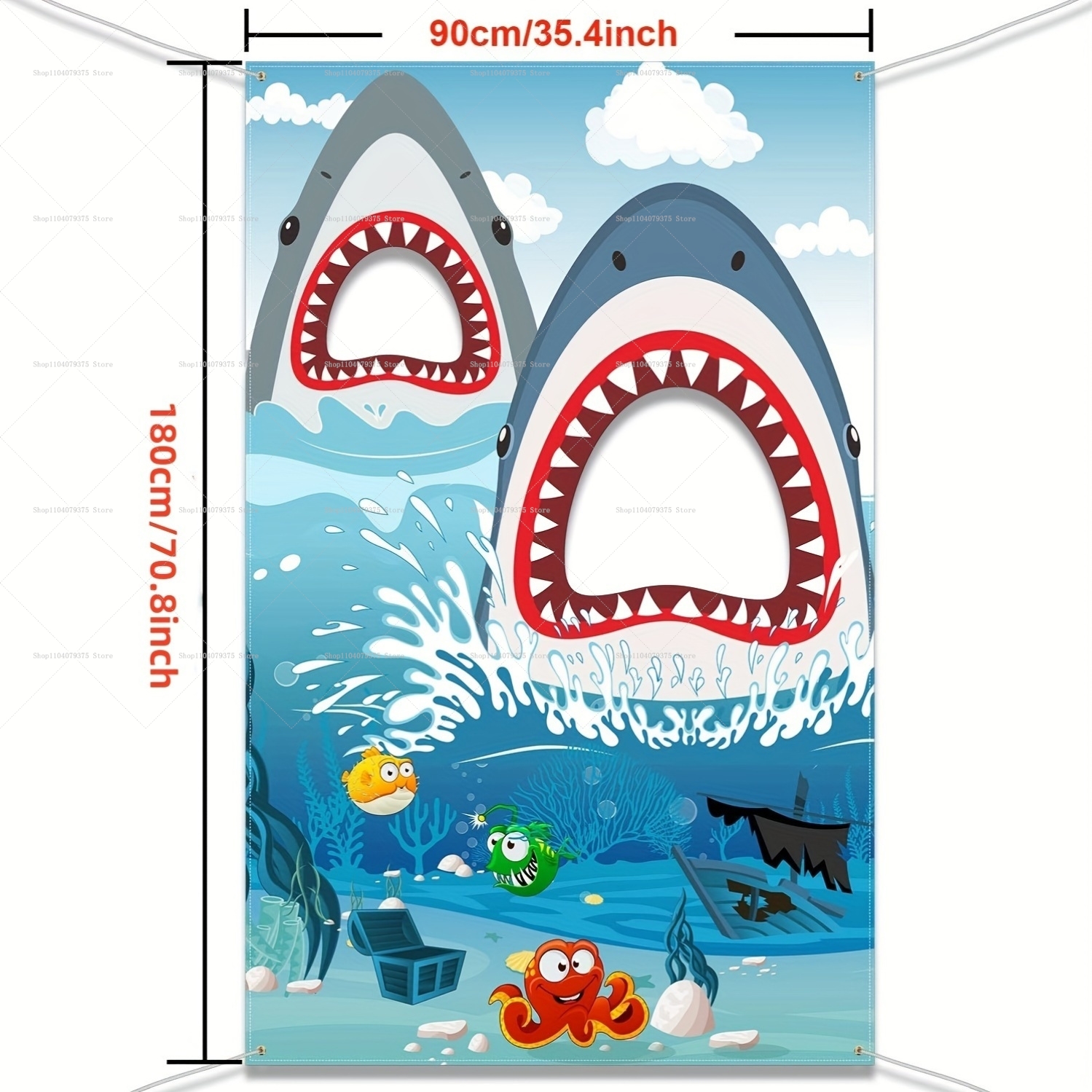 Shark Party Decorations Shark  - Car Accessories Banner recensie en prijs