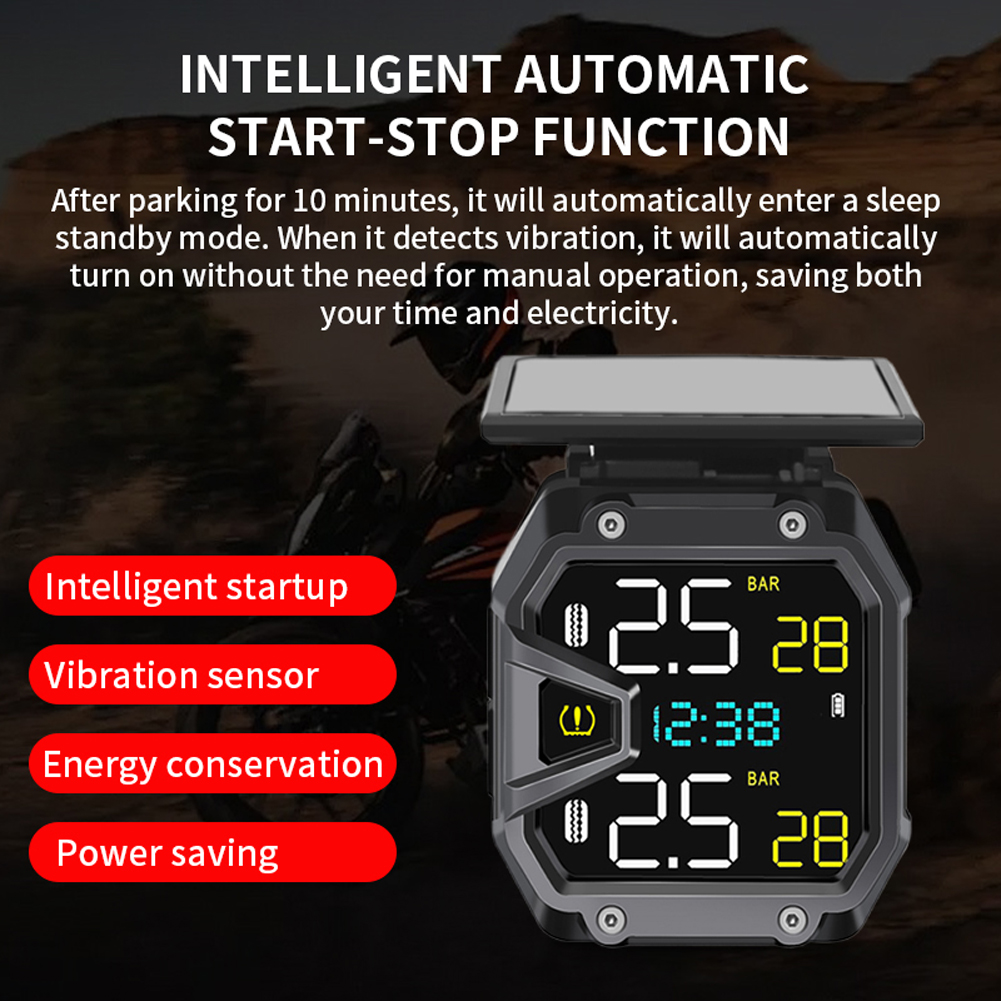 Motorcycle TPMS Solar Power Bi - Tire Pressure Monitor recensie en prijs