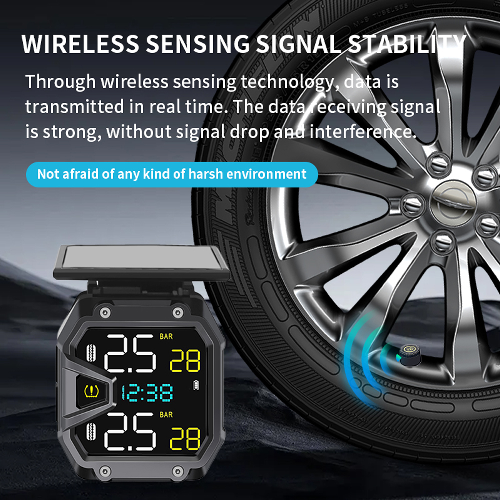 Motorcycle TPMS Solar Power Bi - Tire Pressure Monitor recensie en prijs