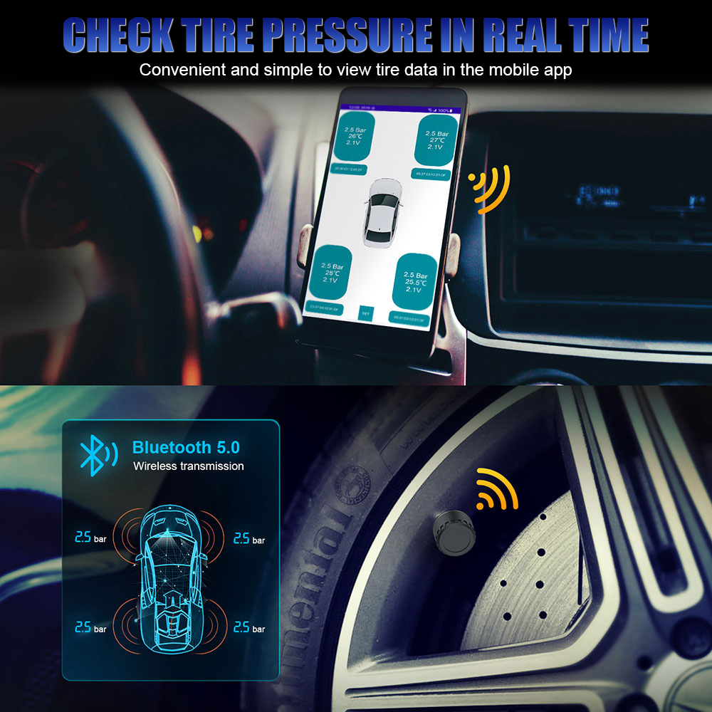 Bluetooth 5.0 Sensors Motorcyc - Tire Pressure Monitor recensie en prijs