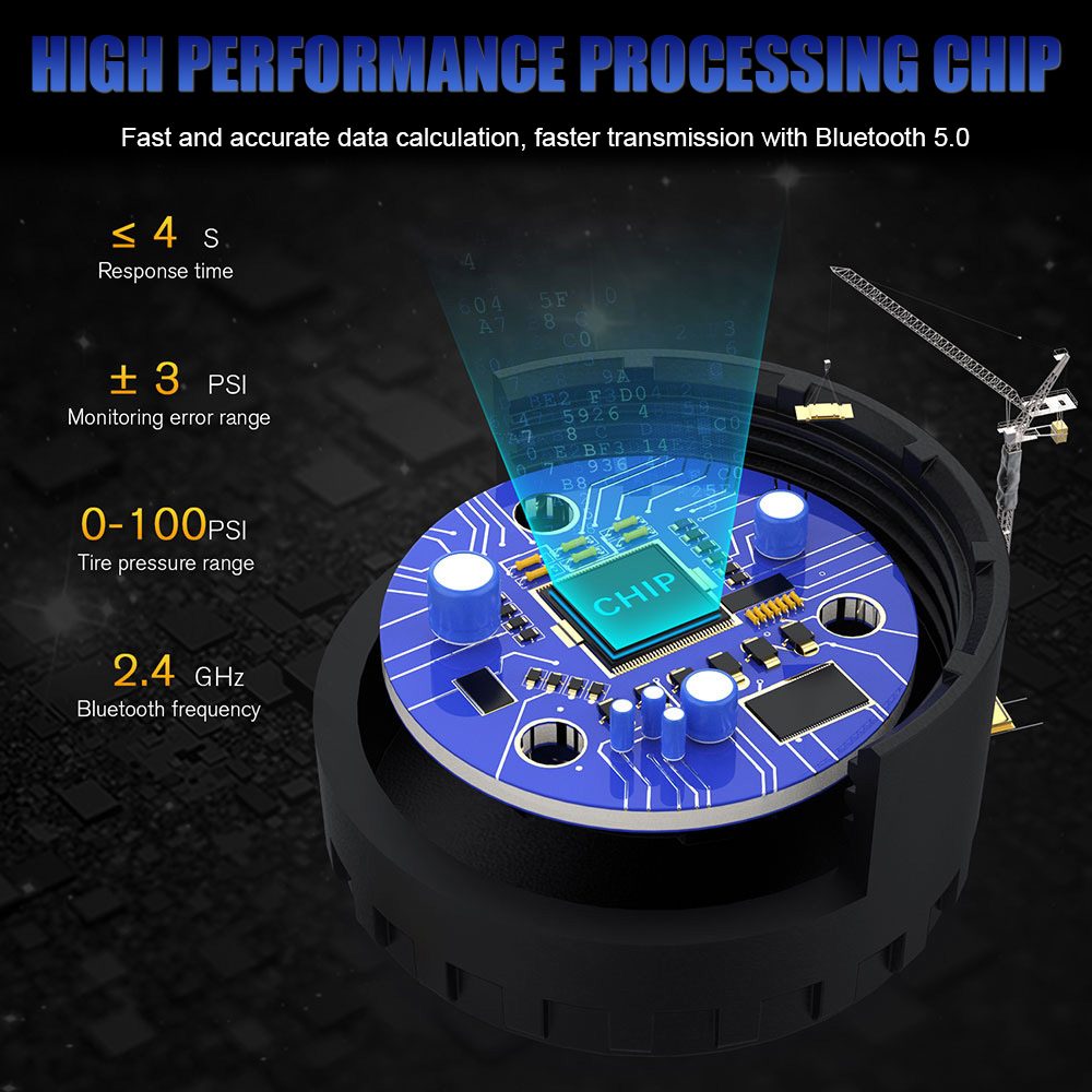 Bluetooth 5.0 Sensors Motorcyc - Tire Pressure Monitor recensie en prijs