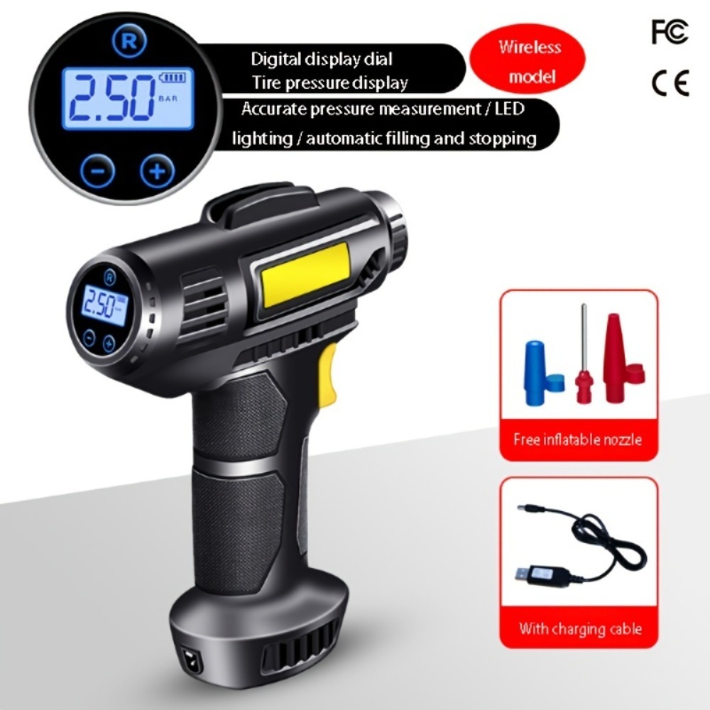 Car tire inflator pump wireles - Car Portable Tire Inflator recensie en prijs