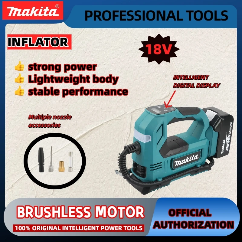 Makita brushless air Pump 18V  - Car Portable Tire Inflator recensie en prijs