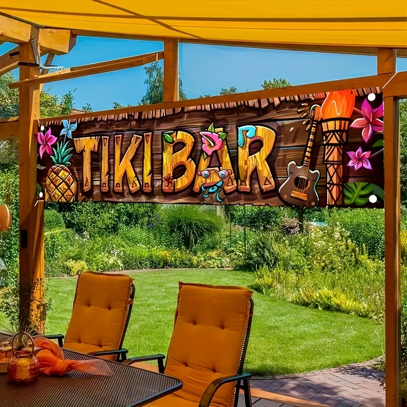 Tiki Bar Banner Tropical Hawai - Car Accessories Banner recensie en prijs