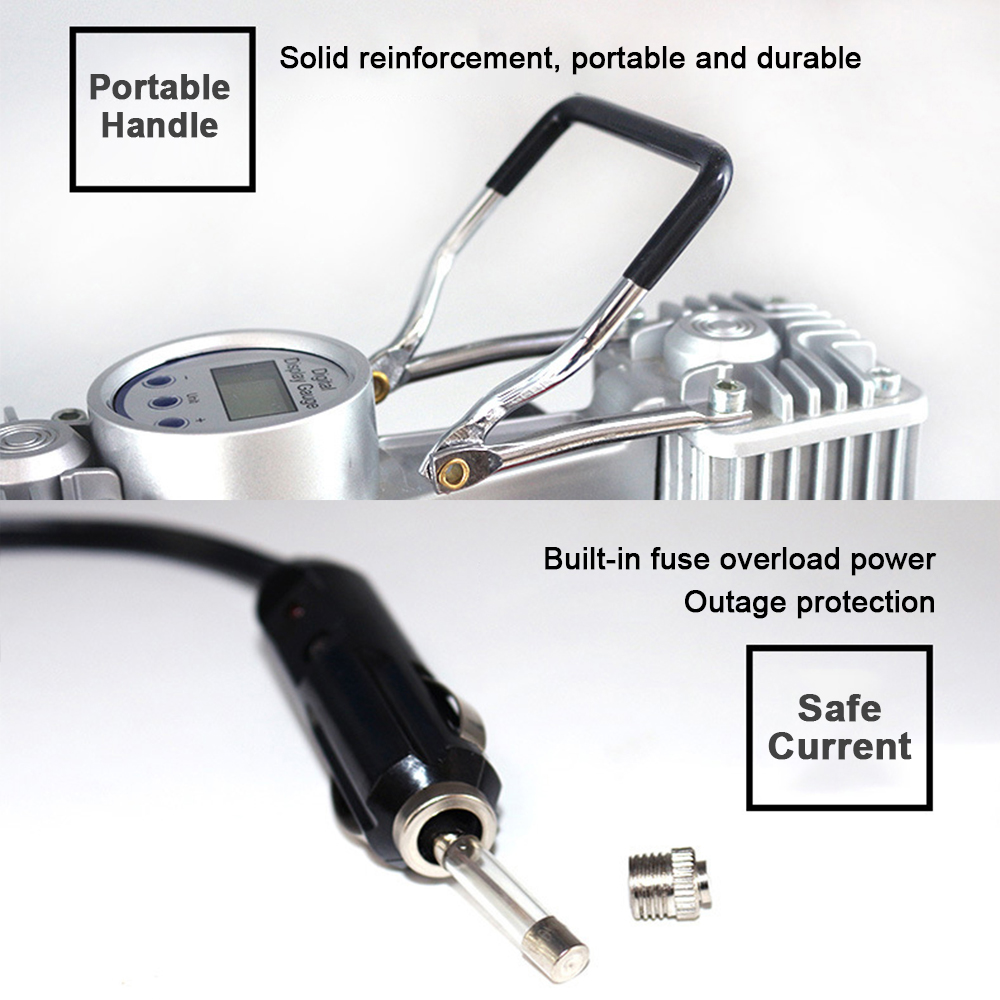 12V Dual-Cylinder Car Air Pump - Car Portable Tire Inflator recensie en prijs