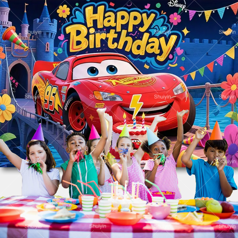 Cartoon Cars Lightning Mcqueen - Car Accessories Banner recensie en prijs
