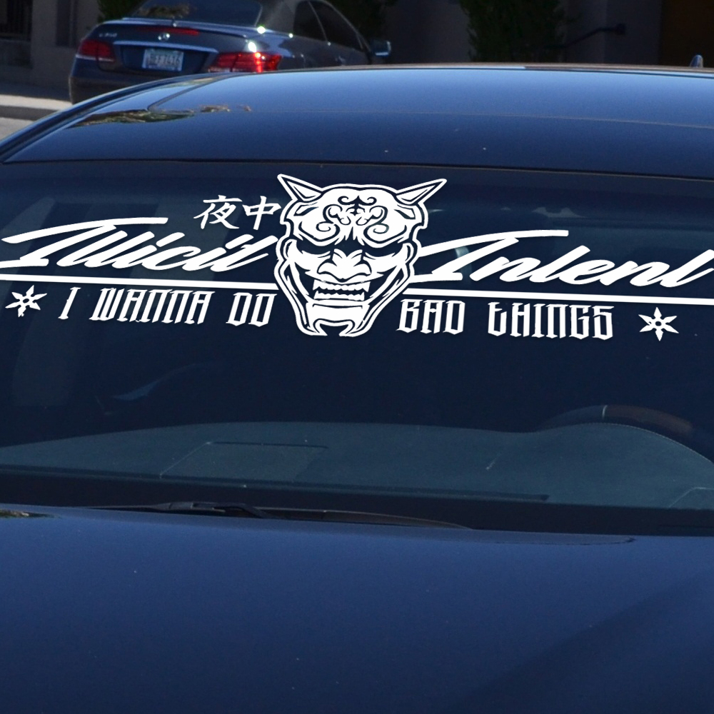 Illicit Intent I Wanna Do Bad  - Car Accessories Banner recensie en prijs