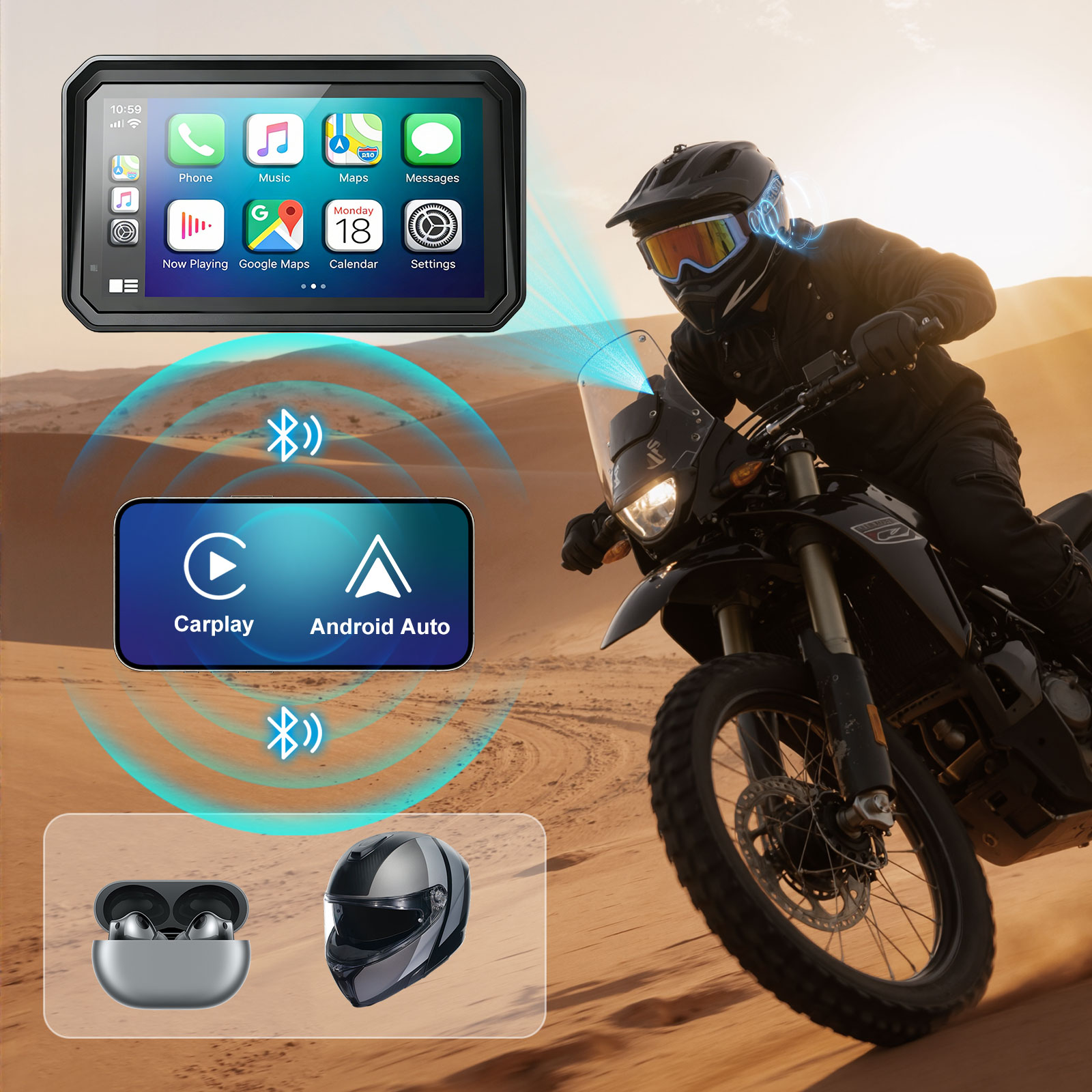 LBW 5-6-7 inch Motorcycle CarP - Tire Pressure Monitor recensie en prijs