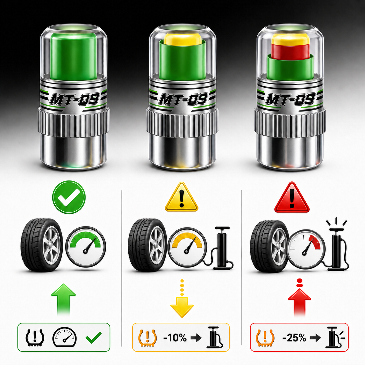 Motorcycle Tire Air Pressure M - Tire Pressure Monitor recensie en prijs