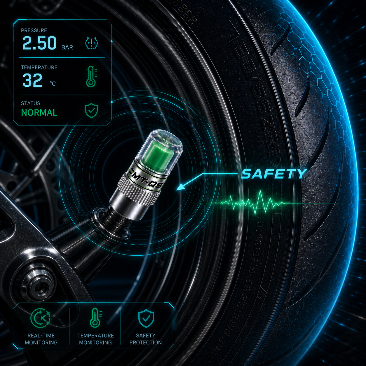 Motorcycle Tire Air Pressure M - Tire Pressure Monitor recensie en prijs