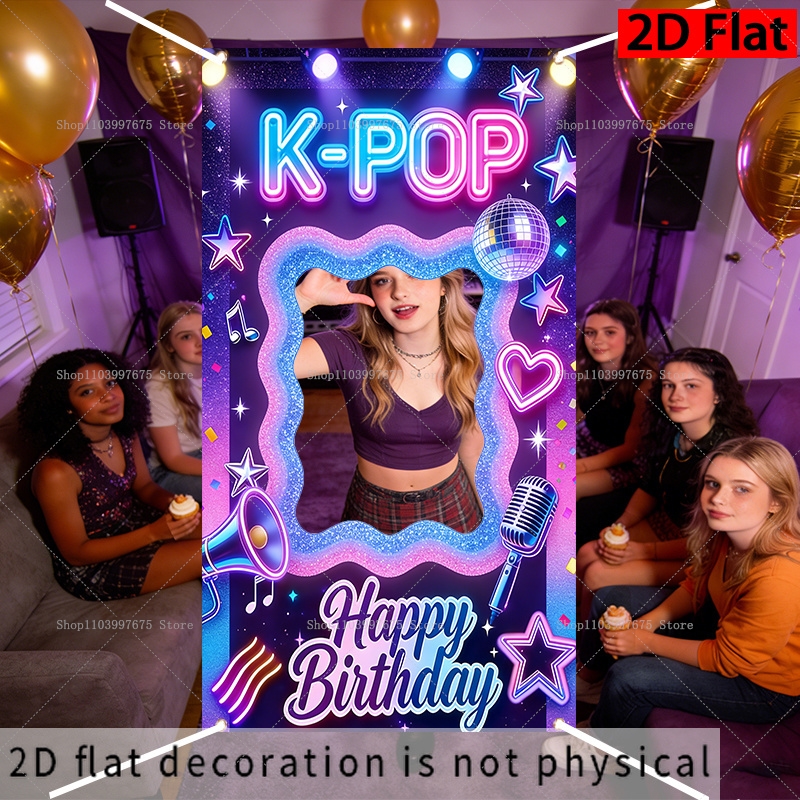 K-POP Music Theme Photo Booth  - Car Accessories Banner recensie en prijs