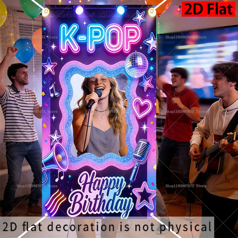 K-POP Music Theme Photo Booth  - Car Accessories Banner recensie en prijs