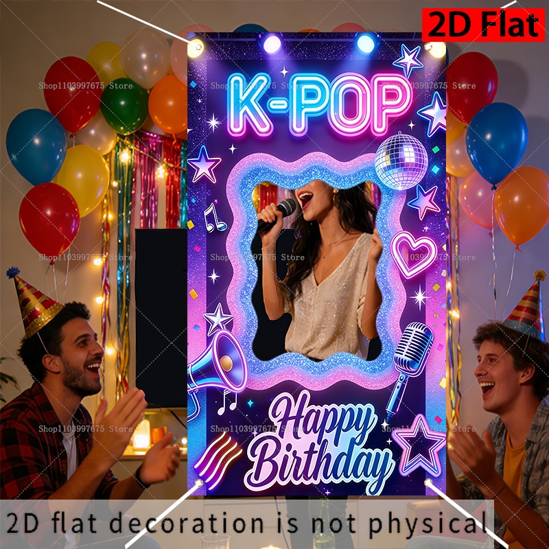 K-POP Music Theme Photo Booth  - Car Accessories Banner recensie en prijs