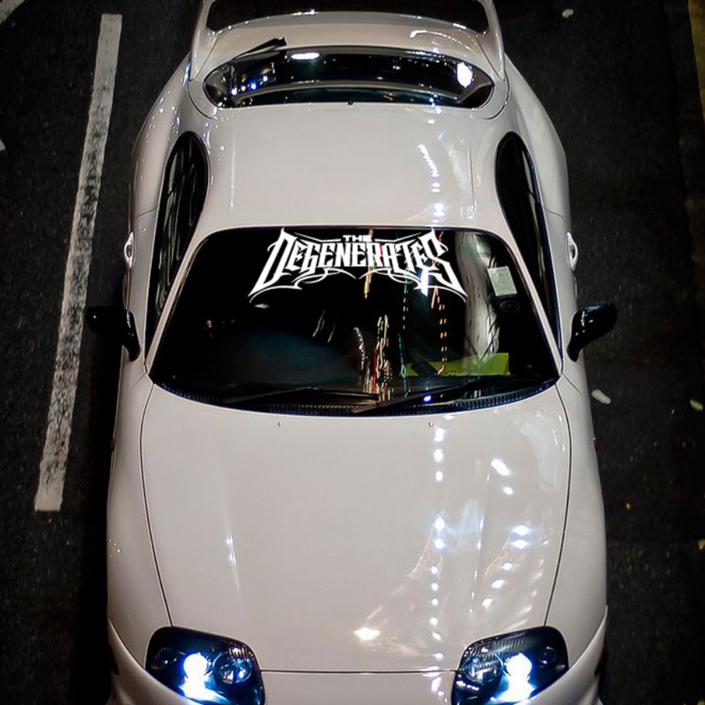 1pc THE DEGENERATES JDM Sport  - Car Accessories Banner recensie en prijs